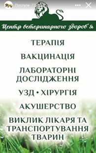  "Центр ветеринарного здоров'я "Лев"