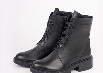 Ботинки женские из натуральной кожи на шерсти