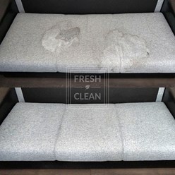 Диван до и после чистки