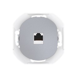 Розетка скрытой установки компьютерная CADUCEUS ALING EON с модулем Keystone RJ45 8P8C, cat.6A, UTP, механизм