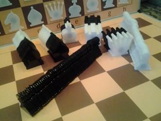 демонстрационная шахматная доска в комплекте с фигурами