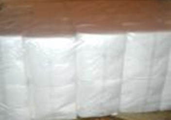 Салфетки бумажные 24х24 см., 1- слойные, 100 лист., белые, 48шт/мешок ПНД