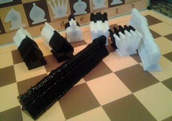 демонстрационная шахматная доска в комплекте с фигурами