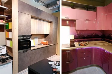Кухонный гарнитур, цвет бетон