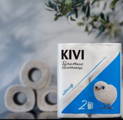 Полотенце бумажное KIVI белое 2-сл 2 рулона