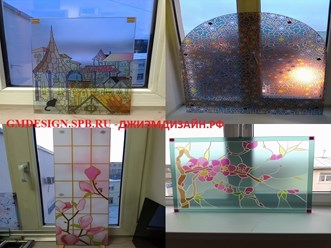 Фотопечать витражей на стекле