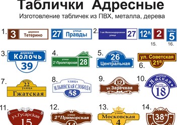 Адресные таблички