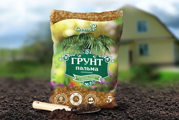 Грунт ПАЛЬМА.Полностью готовый к использованию питательный грунт &#171;Пальма&#187; торговой марки GreenUP, изготовлен на основе уникальных экологически безопасных продуктов.