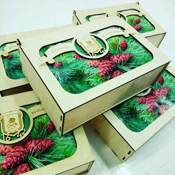 коробки фанера для подарков