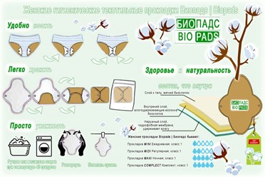 Многоразовые женские гигиенические прокладки Biopads | Биопадс | ИП Матвейчук Е.А.