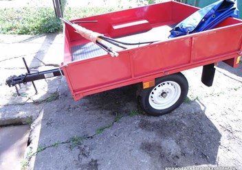 Прицеп автомобильный П05.02   для мини-тракторов  МТЗ-082/112Н-132Н/152Н, а так же предназначен для работы с легковыми автомобилями и мини-тракторами всех типов, оборудованными ТСУ.