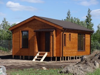 Одноэтажный каркасный дом в пос. Хапо-Ое