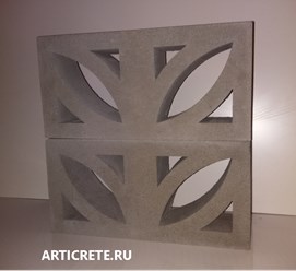 Декоративный блок Lotus, размеры 195х395х90 мм.  Цена 75 руб. / шт.