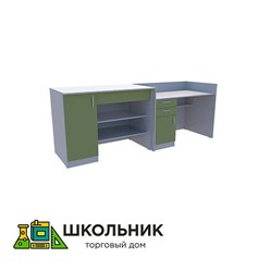 Демонстрационный стол, который предназначен для кабинетов химии, физики и биологии. Столешницу покрывают химически стойким пластиком, чтобы продлить срок ее службы.