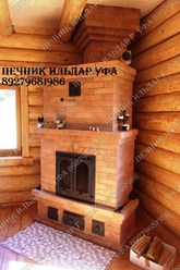 Отопительный печь-камин для частного дома, от профессионального печника Ильдара  г. Уфа