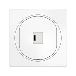 Розетка скрытой установки CADUCEUS ALING EON USB тип С для зарядки 1-го устройства, 3А, 5В=, 250В~