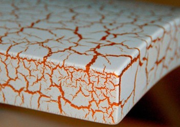 Покраска материалами Enameru с использованием лака Кракелюр - эффект растрескивания