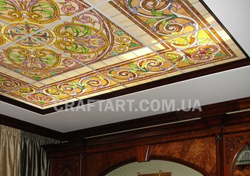 витражный потолок готика в кабинет Львов
