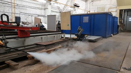 Паровая передвижная установка