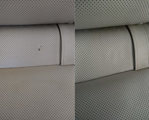 реставрация прожога сиденья Toyota.
