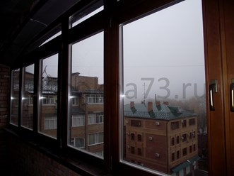 г. Ульяновск Балконная рама, вид изнутри