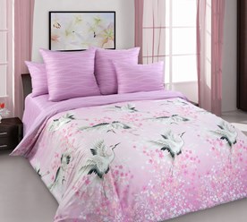 Постельное белье Ткань «Журавлиный танец 1», Перкаль, 220 см