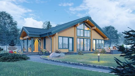 Дома из клееного бруса