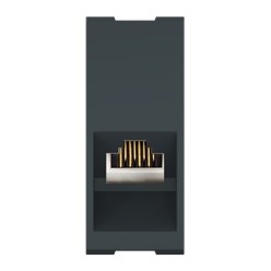 Розетка компьютерная CADUCEUS ALING MODE с модулем Keystone RJ45 8P8C cat.6A, UTP, модульная, для скрытой проводки, механизм