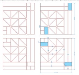 Изготовление чертежей матриц набора мозаики