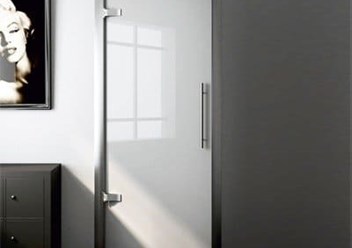 Цельностеклянная прозрачная дверь