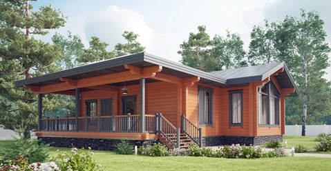 Одноэтажное шале. Ле Шале 150