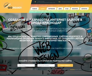 Компания по созданию сайтов Краснодар. Веб студия Seozhdanov