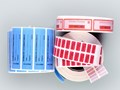 Контрольная номерная наклейка 10 х 20 мм., /22 х 66 мм., /20 х 100 мм..