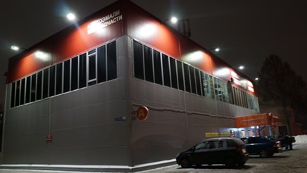 Освещение сети магазинов Дикси светодиодными прожекторами https://www.fsenergo.com/led_projector/