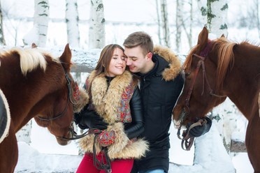 Романтическая фотосессия с лошадьми