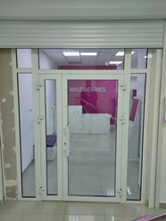 Витраж алюминиевый КП 45. Цвет Белый 9016.