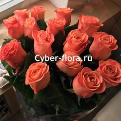Букет &quot;Элитные оранжевые розы&quot;
. Сравнить с букетом сайта можно здесь: https://cyber-flora.ru/klassicheskiy-buket-oranzhevykh-roz/