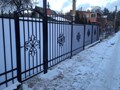 Забор сварной с элементами ковки