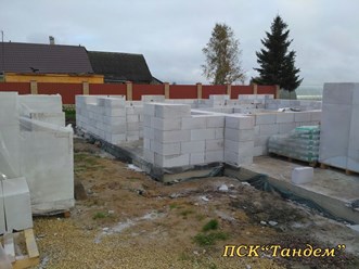 Строительство коттеджа из газобетона