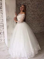 свадебное платье вырез лодочка Воронеж
