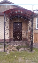 Кованый навес в селе Туртапка Феникс г. Выкса