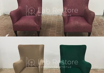 Кресла до и после перетяжки