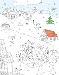 Обои-раскраски "Зима"