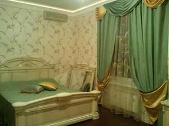 Пошив покрывала и подушек,тюля,партьер и свагов.