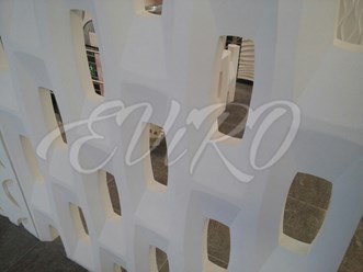 Гипсовые 3D перегородки ЕВиРО &quot;Apollo&quot; - скульптурный гипс. Блок 50\40см.