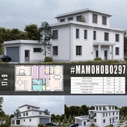 #мамоново297 - индивидуальный проект трёхэтажного дома ИЗ ГАЗОБЕТОНА общей площадью 297 м2 с плоской кровлей...