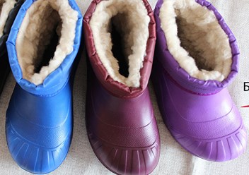 Боты из ЭВА на искусственном меху. Недорогая обувь для поздней осени или зимы.