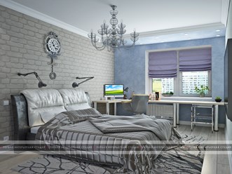 Дизайн спальни в ЖК Балтийская жемчужина