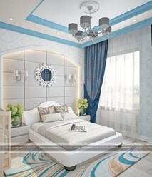 Дизайн спальни в ЖК Классика