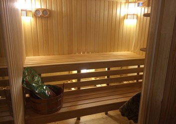 Парная, отделка и полки - осина.